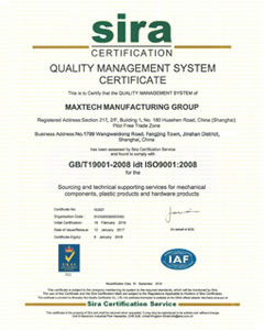 ISO9001:2008-2008 Certificate